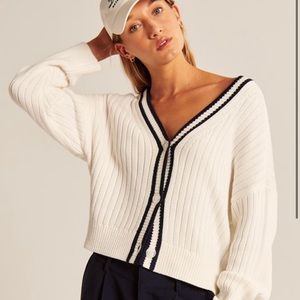A&F cropped cardigan